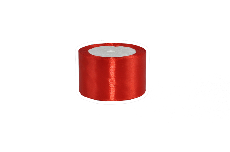 Лента атласная красная 5 cm